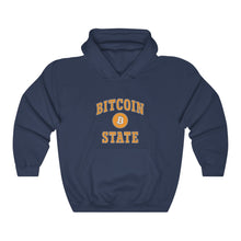 Load image into Gallery viewer, Bitcoin State Hooded Sweatshirt