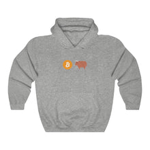 Load image into Gallery viewer, Bitcoin Bull Hooded Sweatshirt