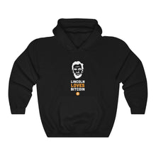 Load image into Gallery viewer, Lincoln Loves Bitcoin Hooded Sweatshirt