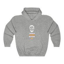 Load image into Gallery viewer, Lincoln Loves Bitcoin Hooded Sweatshirt