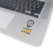 Load image into Gallery viewer, Lincoln Loves Bitcoin - Sticker