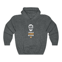 Load image into Gallery viewer, Lincoln Loves Bitcoin Hooded Sweatshirt