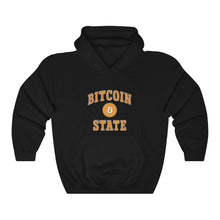 Load image into Gallery viewer, Bitcoin State Hooded Sweatshirt