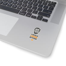 Load image into Gallery viewer, Lincoln Loves Bitcoin - Sticker
