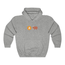 Load image into Gallery viewer, Bitcoin Bull Hooded Sweatshirt
