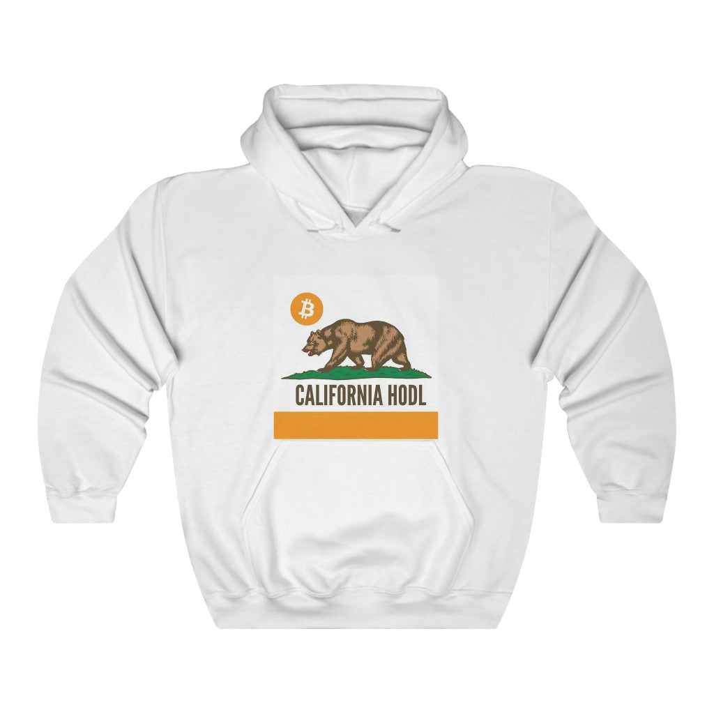 California HODL (White) Hooded Sweatshirt