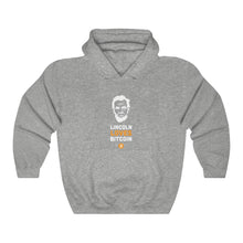 Load image into Gallery viewer, Lincoln Loves Bitcoin  Hooded Sweatshirt
